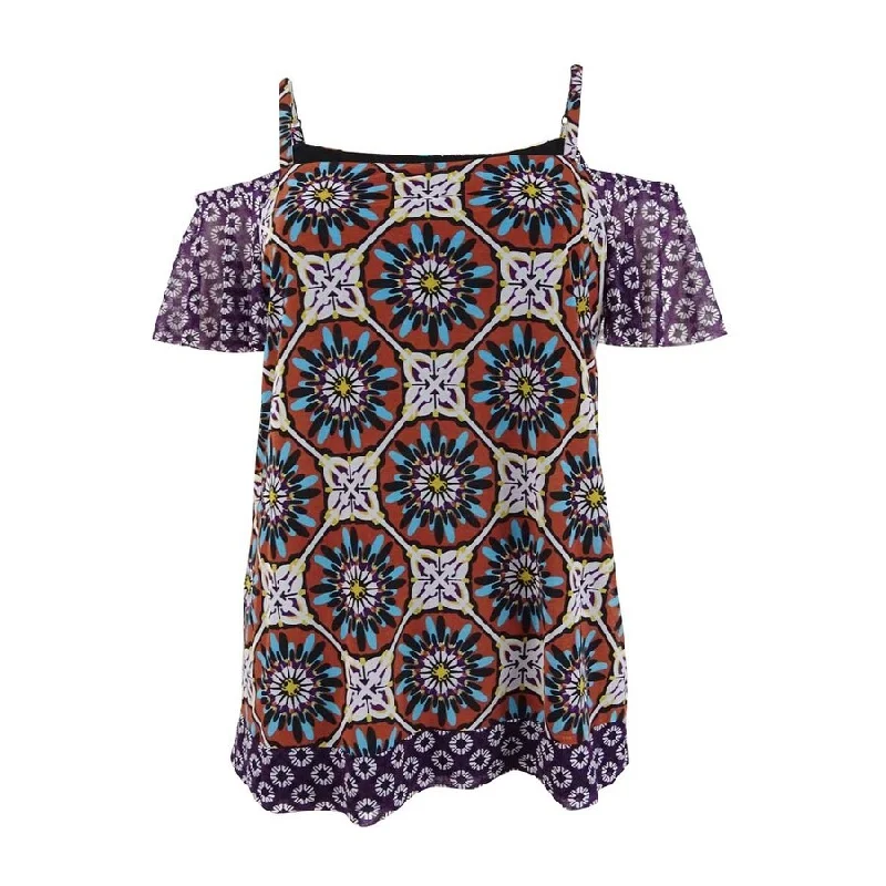 INC International Concepts Women's Tiered Sequined Tank Top Dynamic Women's High - energy