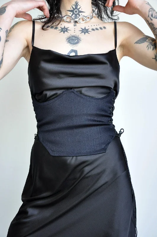 Lace Up Bustier [Last XS] Artistic Women's Hand - painted