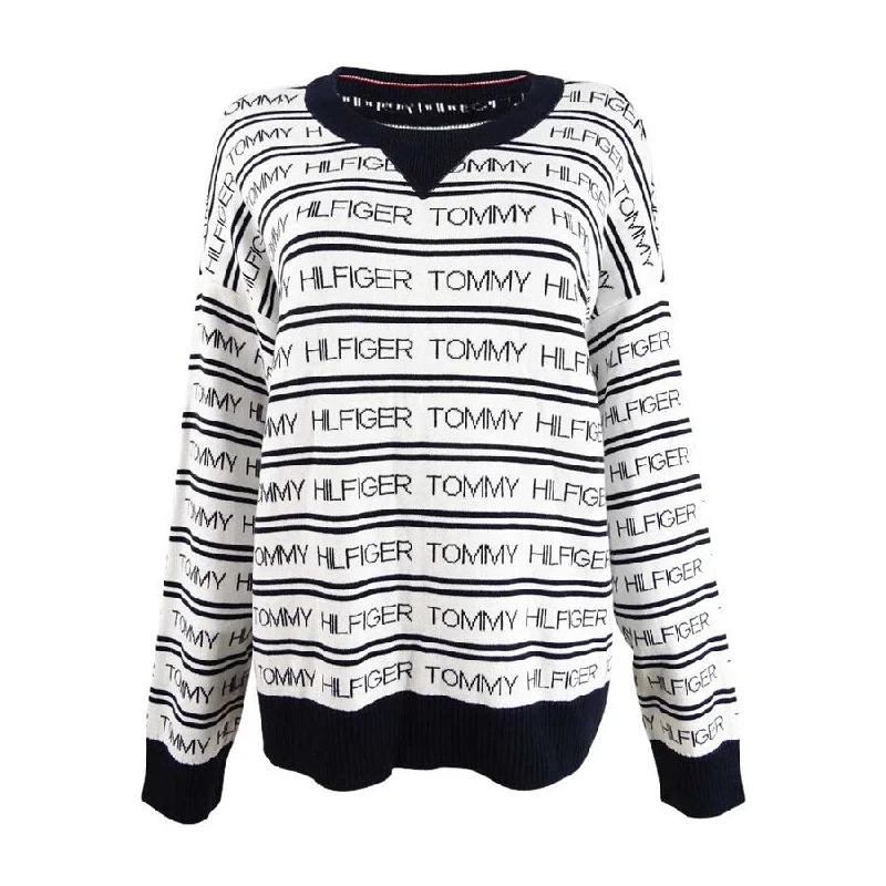 Tommy Hilfiger Women's Logo-Striped Sweater Vacation