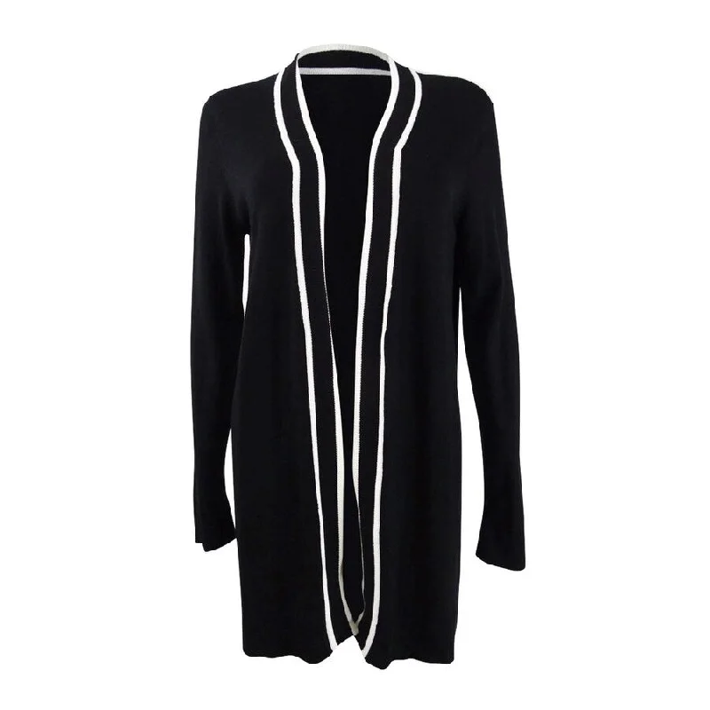 Calvin Klein Women's Contrast-Trim Cardigan Contemporary 