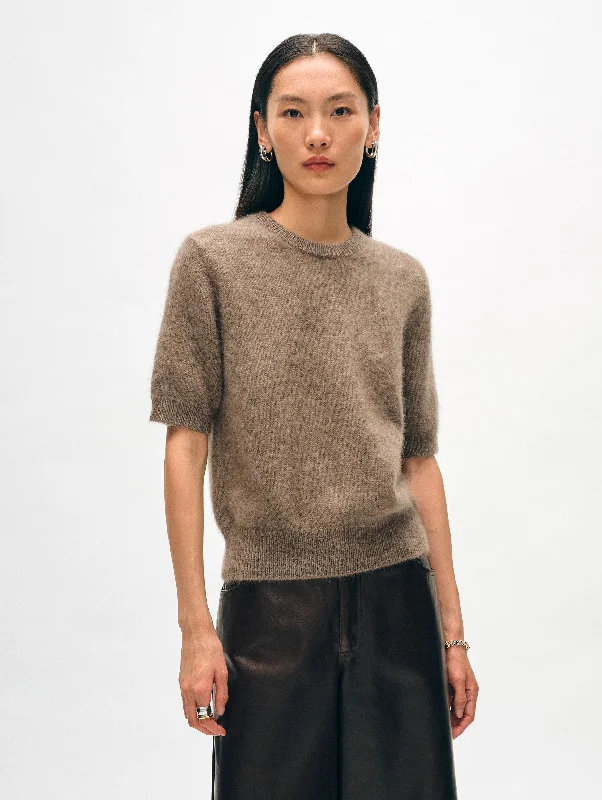Brushed Cashmere Tee Athletic Women's 