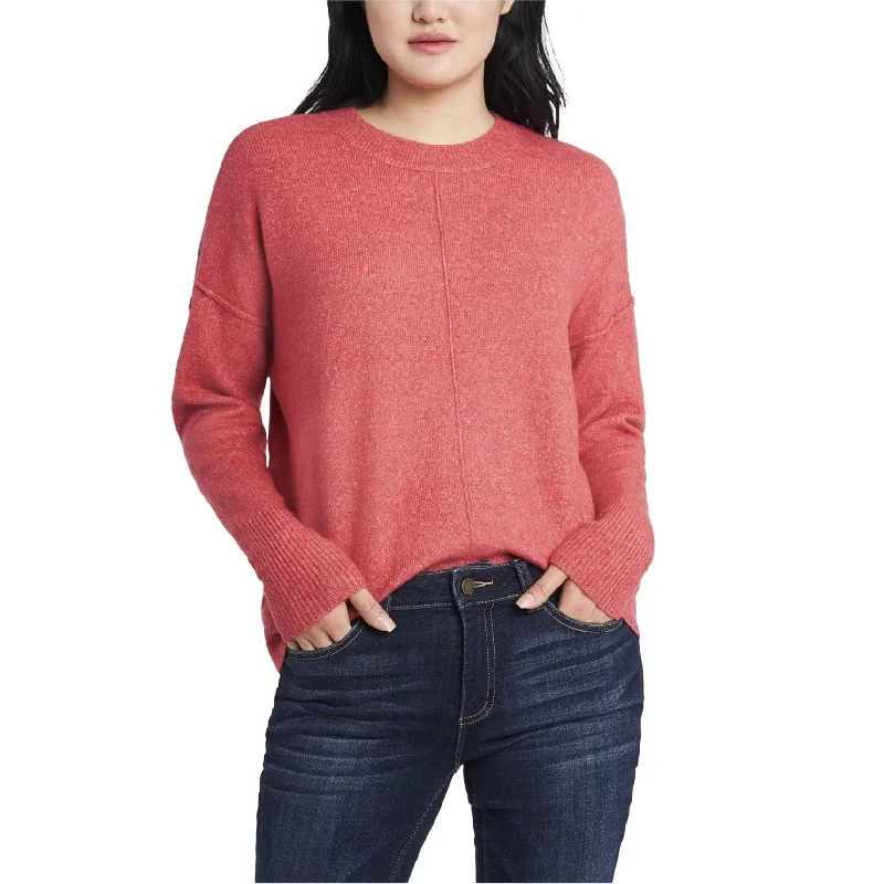 Vince Camuto Womens Cozy Pullover Sweater, Pink, X-Large Classic Women's Tweed