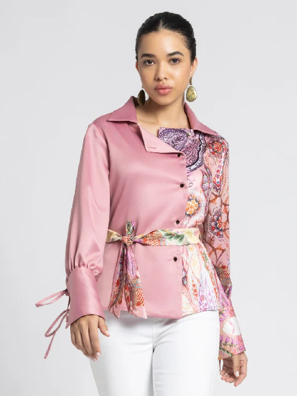Farinella Shirt Polished Women's Silk